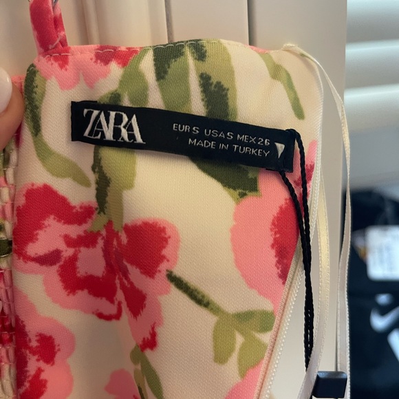 ZARA Floral Corset Style Dress - Picture 4 of 5